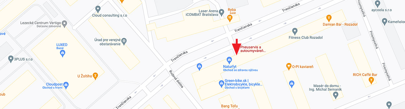 Mapa — Trenčianska 56/C, Bratislava